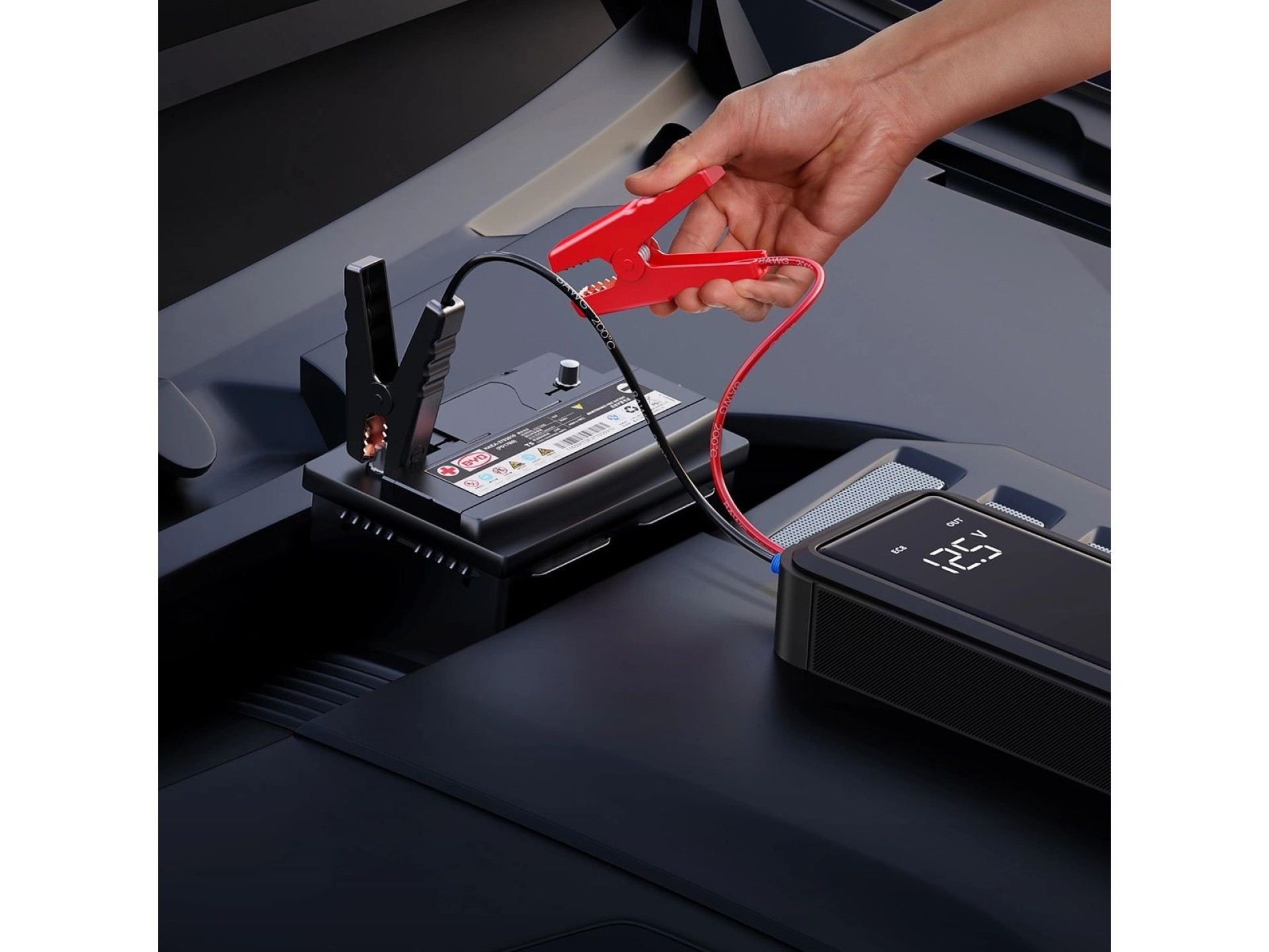 Jump starter com supercapacitor Baseus Super Energy Mega Series BS-CH007 3000A 12V USB-C / EC8 / DC