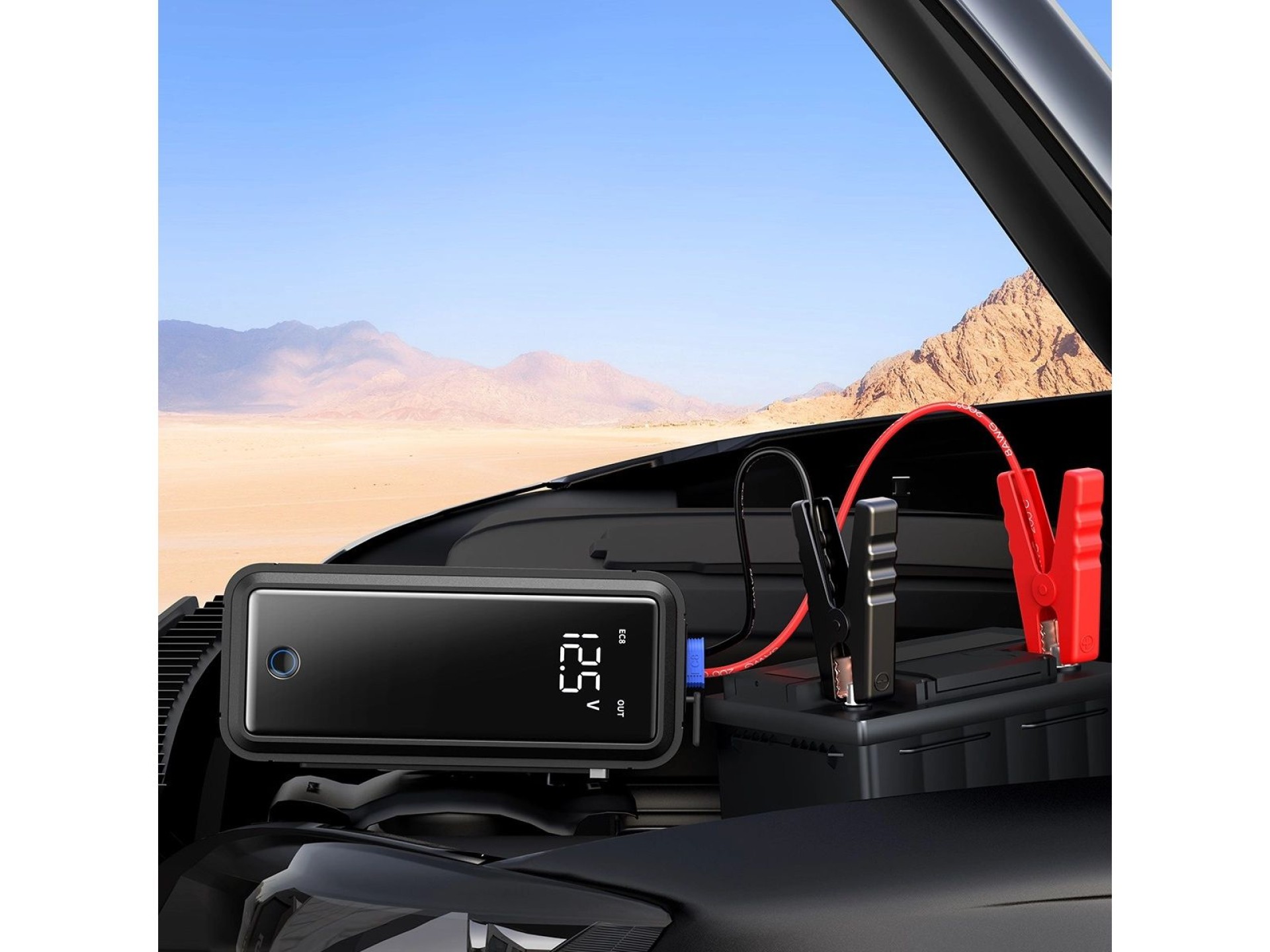 Jump starter com supercapacitor Baseus Super Energy Mega Series BS-CH007 3000A 12V USB-C / EC8 / DC