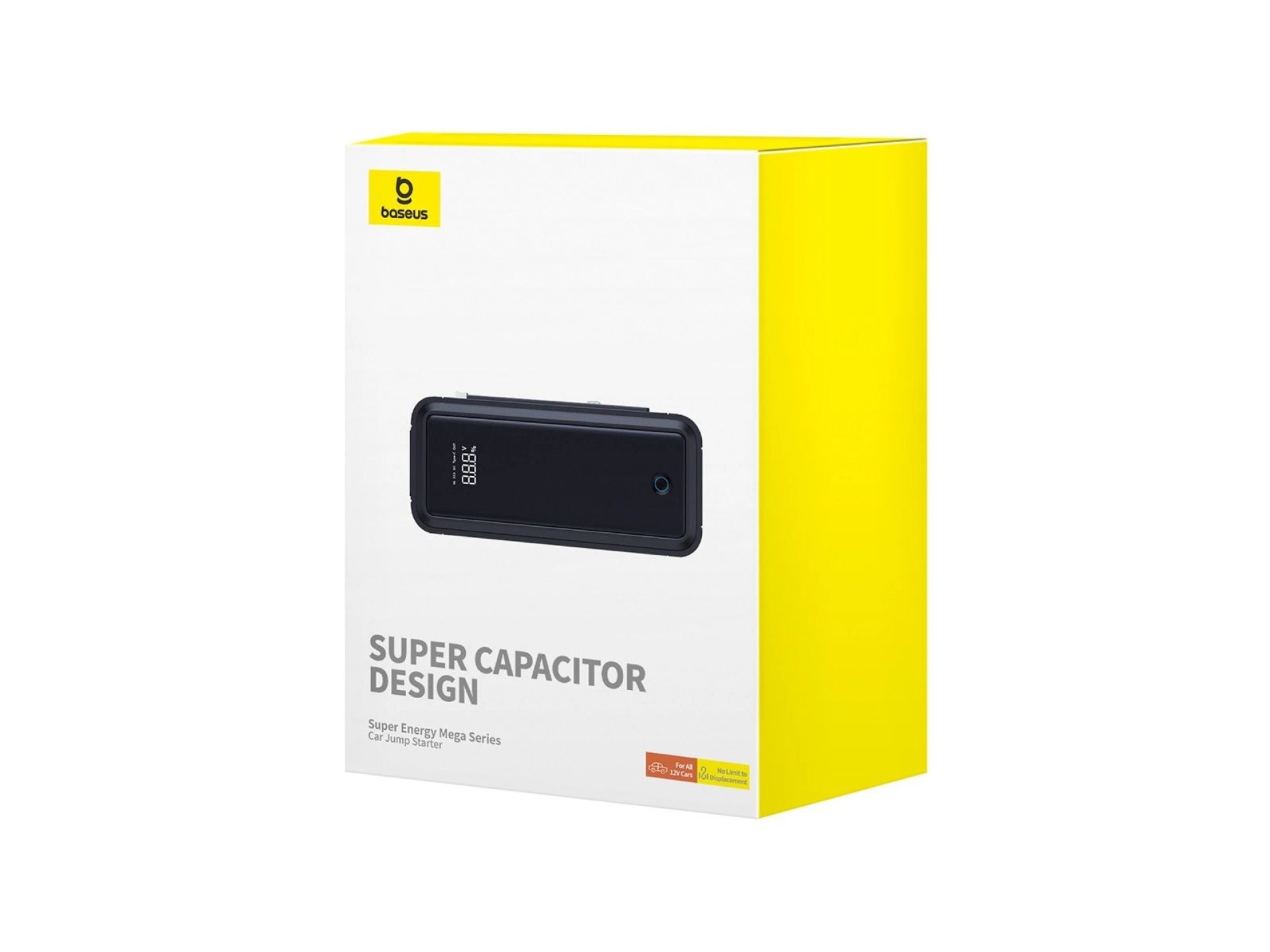 Jump starter com supercapacitor Baseus Super Energy Mega Series BS-CH007 3000A 12V USB-C / EC8 / DC