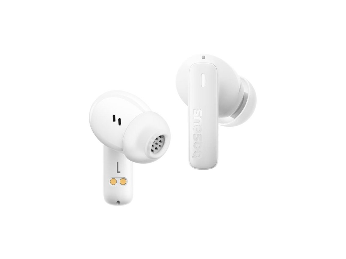 Fones de ouvido sem fio Baseus Bowie E19, branco estelar