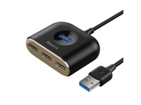 Adaptador Baseus HUB Square USB 3.0 a 4x USB negro