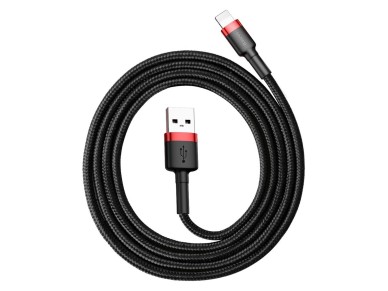 Cable Baseus Cafule USB-Lightning 1,0 m 2,4A rojo-negro