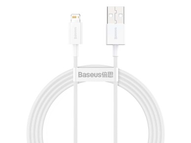 Cable Baseus Superior USB-Lightning 1,5 m 2,4 A blanco