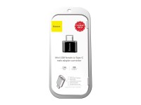 Baseus OTG adapter mini USB - USB-C converter black
