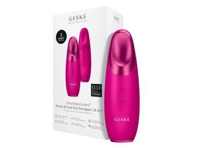 Energizador para os olhos quente e frio 6 em 1 Geske com APP (magenta)