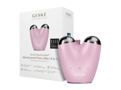 MicroCurrent Face-Lifter 6 em 1 Geske com APP (rosa)