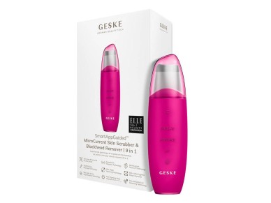 Esfoliante de pele e removedor de cravos 9 em 1 Geske com APP (magenta)