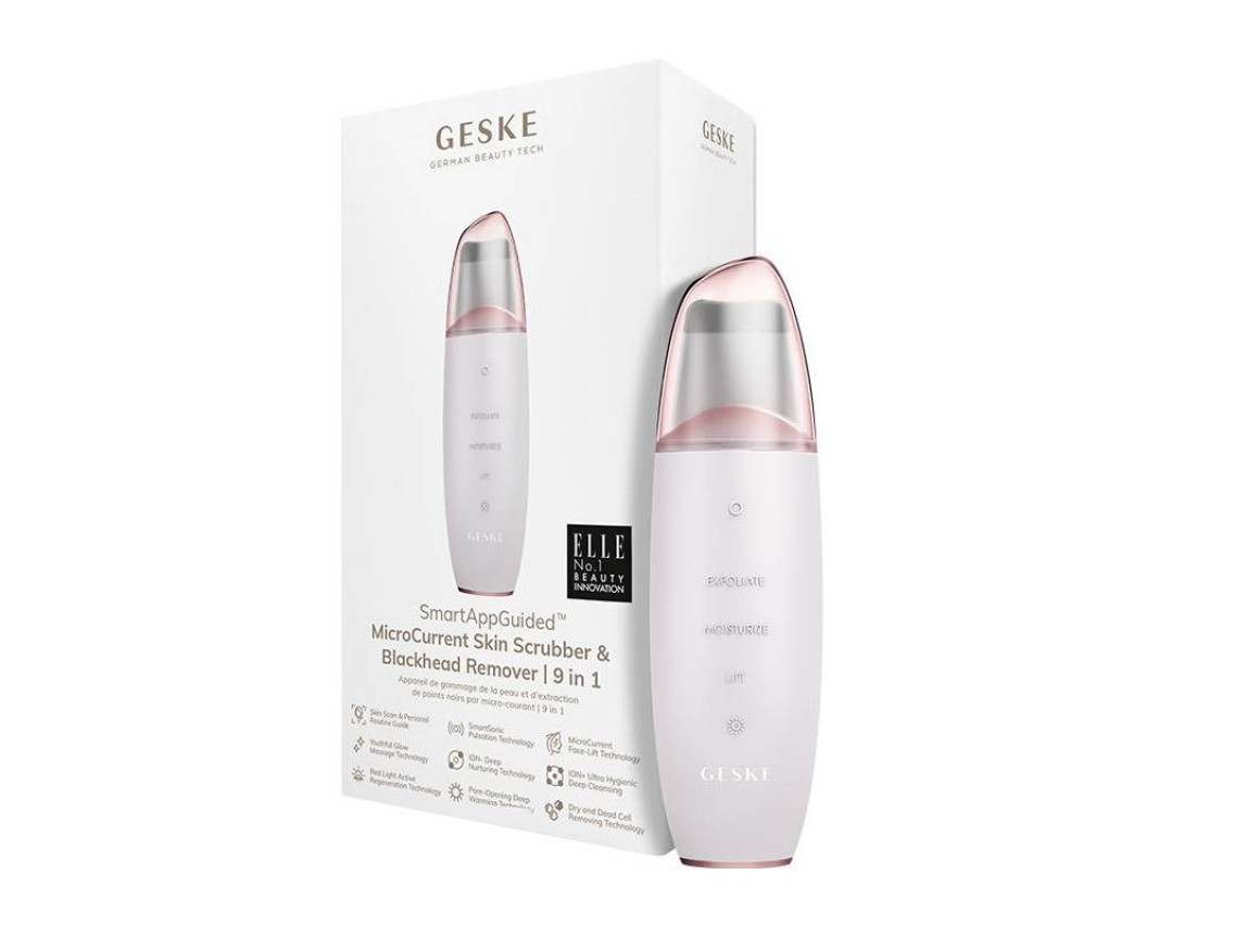 Limpiador de piel y eliminador de puntos negros 9 en 1 Geske con aplicacin (luz de estrellas)