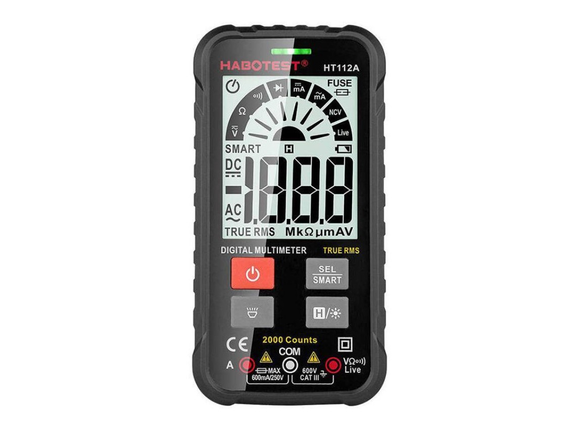 Multímetro Digital Universal Habotest HT112A True RMS