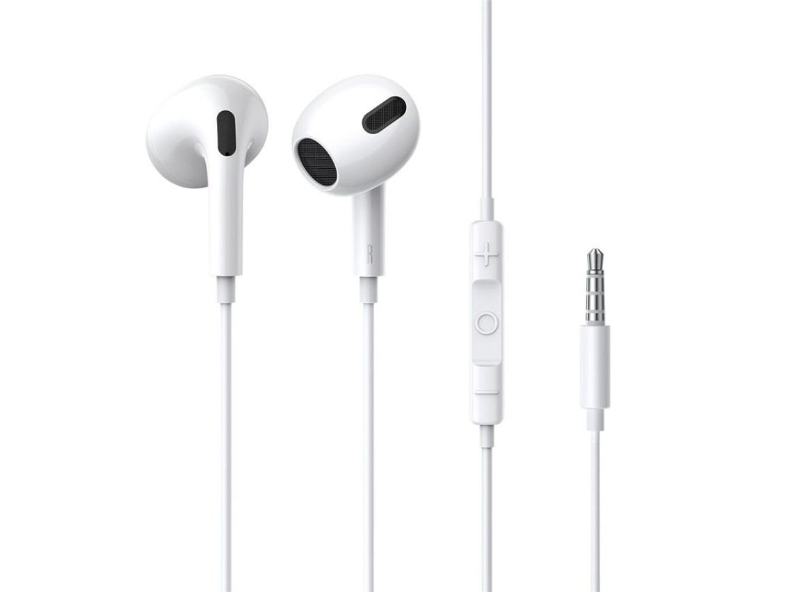 Fones de ouvido com fio Baseus Encok H17branco