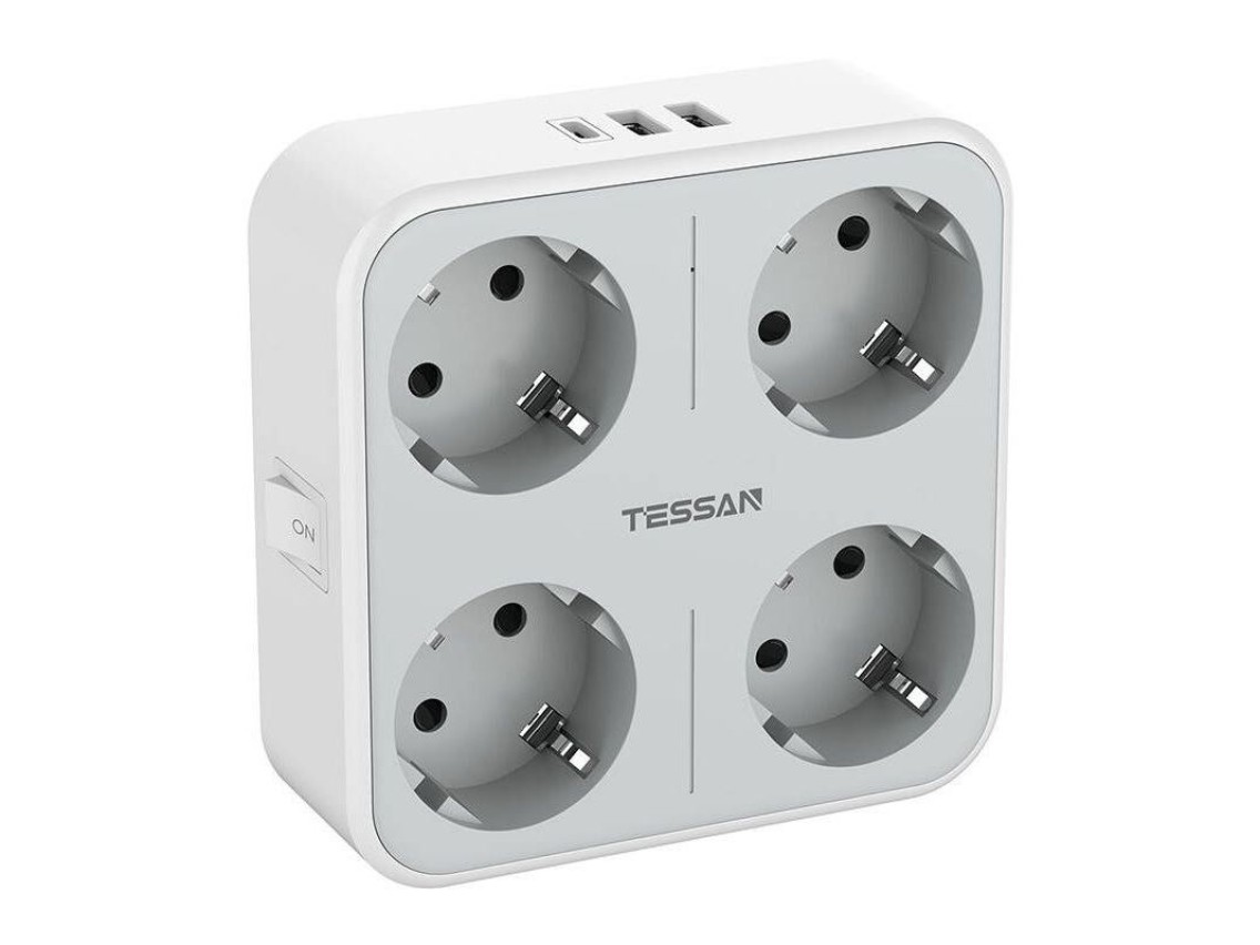 Tomada de parede Tessan TS-302-DE-C