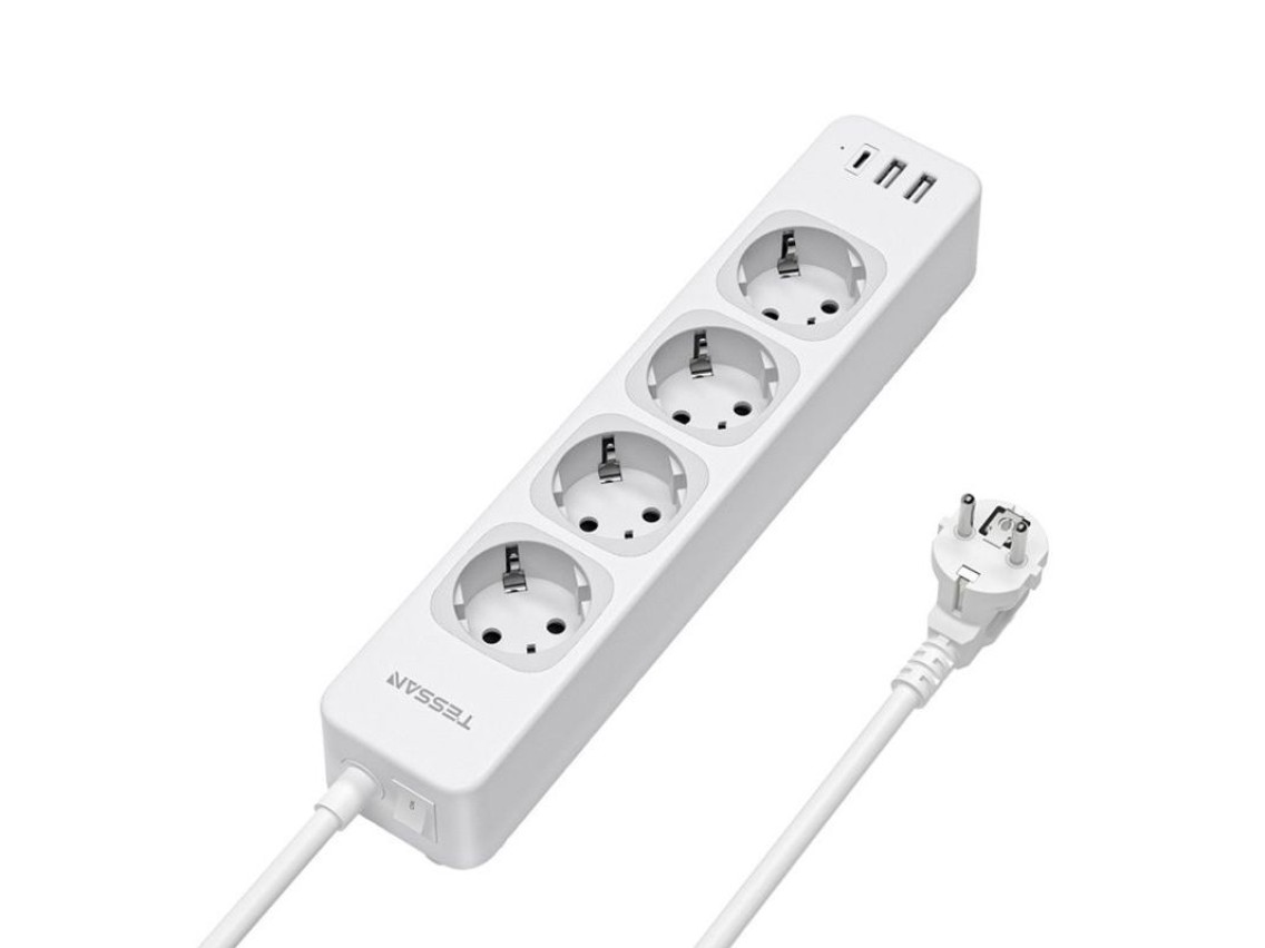 Tessan TS-307-C power strip (white)