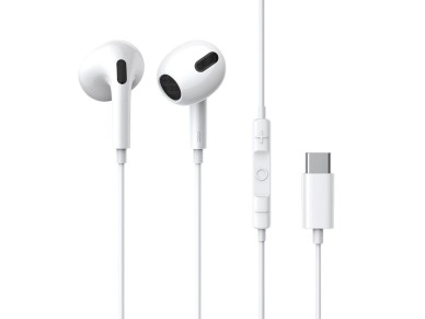 Auriculares intrauditivos Baseus Encok C17 con cable USB-C y micrfono - Blanco
