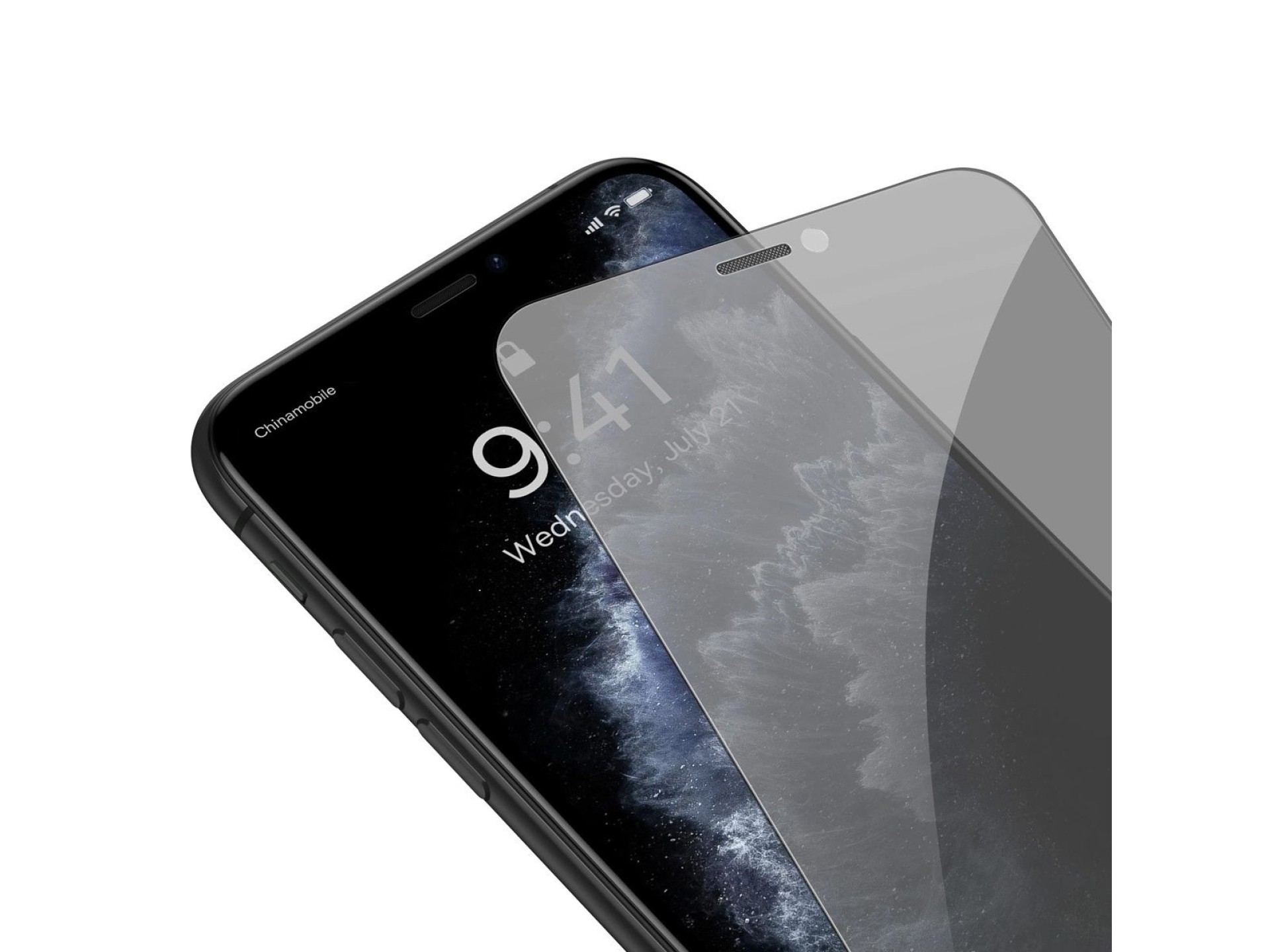 Baseus Privacy Anti Spy tempered glass for iPhone 11 Pro Max / iPhone XS Max with positioner