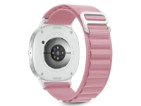 Tech-Protect Nylon Stripe Strap for Samsung Galaxy Watch 40/44/46 mm - Pink