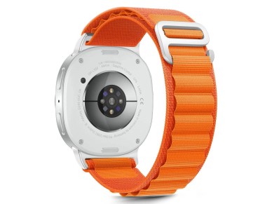 Pulseira de Nylon Listrada Tech-Protect para Samsung Galaxy Watch 40/44/46 mm - Laranja