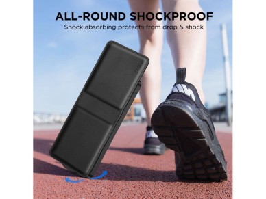 Funda tipo cartera Tech-Protect para Samsung Galaxy Z Flip 6/7 Fe - Negra