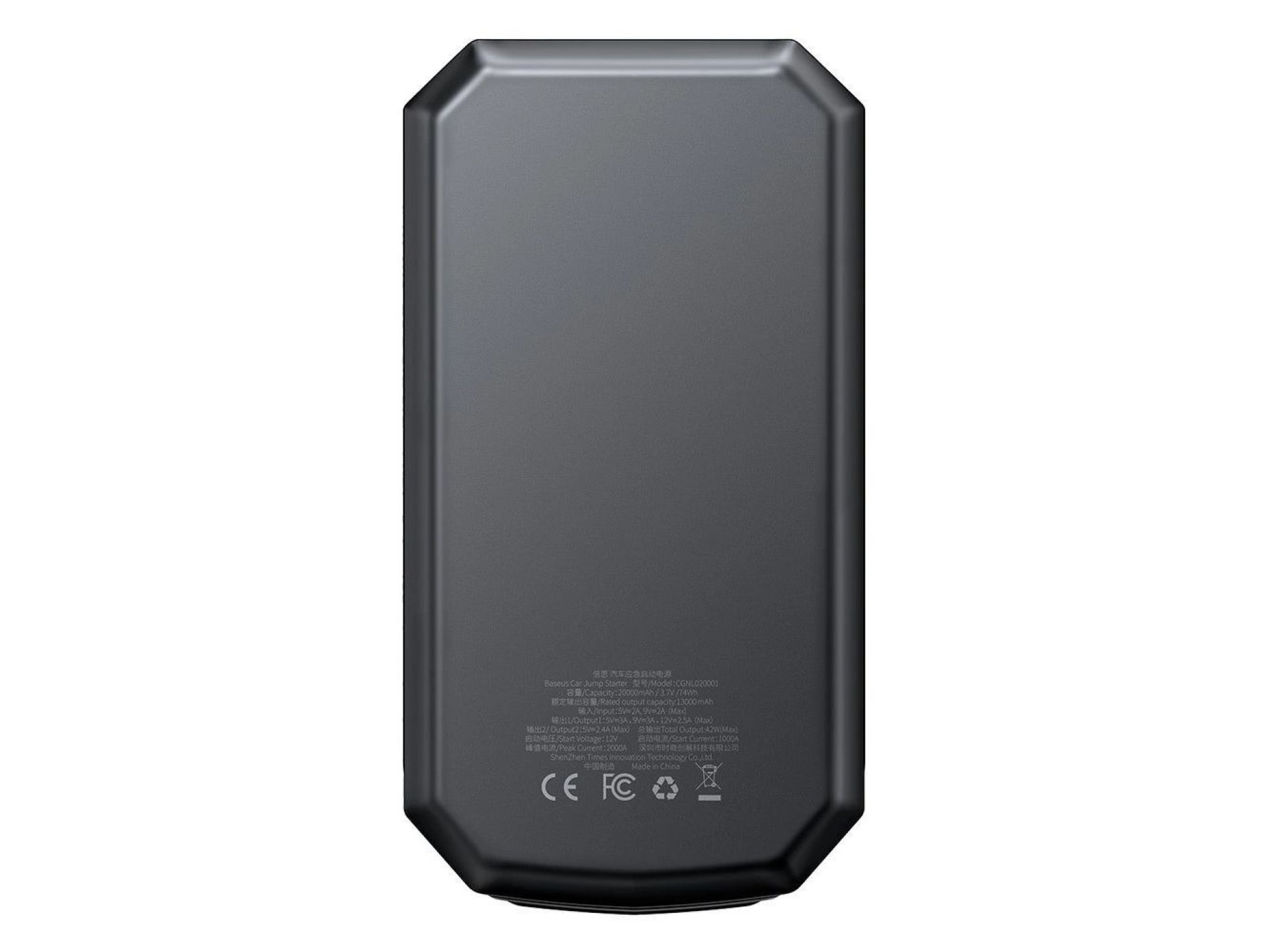 Banco de energía Baseus Power Starter Jump Starter, dispositivo de arranque, 20 000 mAh, 12 V (2000
