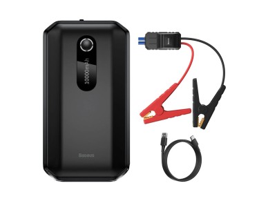 Baseus Power Bank Power Starter Jump Starter 10000mAh 12V (1000A / 500A) power bank + clipes de croc