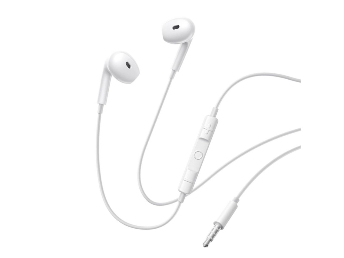 Auriculares intraaurales con cable Baseus Encok HZ19 y miniconector - Blancos