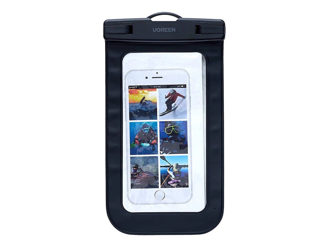 Ugreen LP716 Waterproof Cell Phone Case with IPX8 - Black