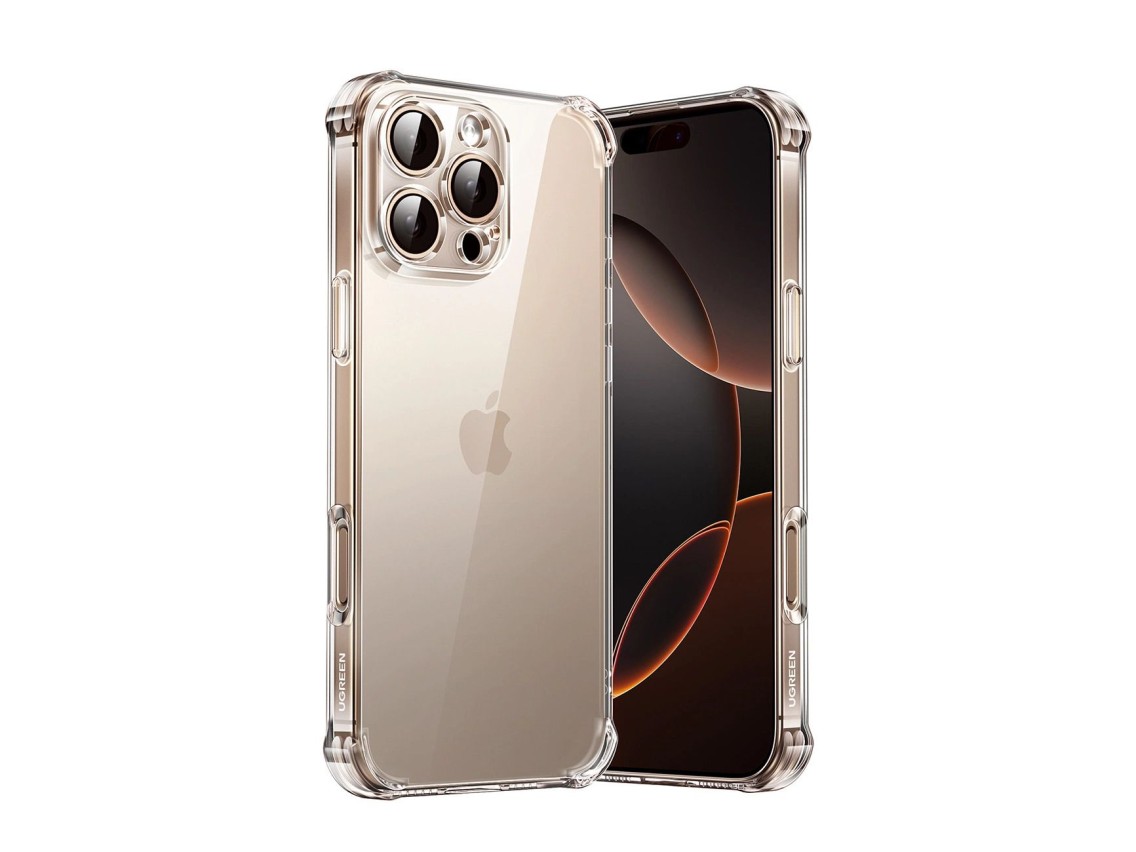 Funda Ugreen Bright Cushion CA101 para iPhone 16 Pro - Transparente