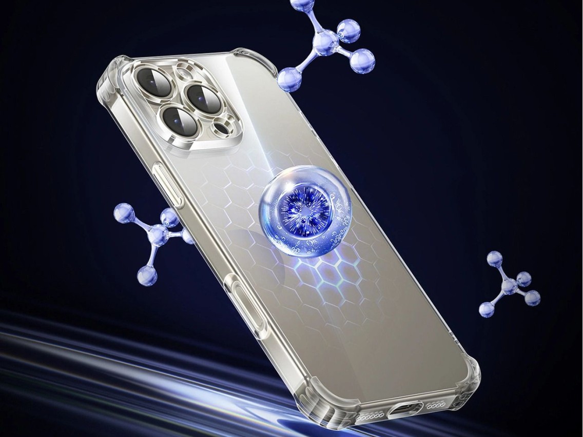 Funda Ugreen Bright Cushion CA101 para iPhone 16 Pro - Transparente