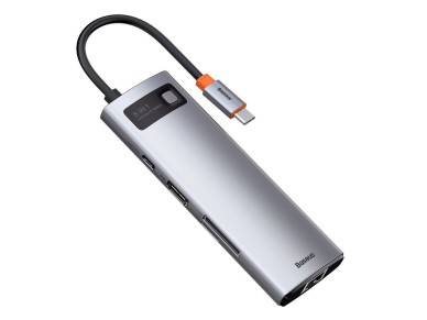 Baseus Metal Gleam 8in1 USB-C - USB-C PD 100W HUB 1x HDMI 4K 30Hz 1x SD and microSD card reader 3x U