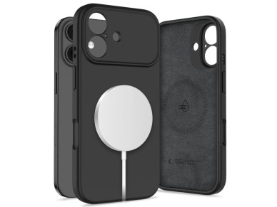 Funda de silicona MagSafe Tech-Protect para iPhone 17 - Negra