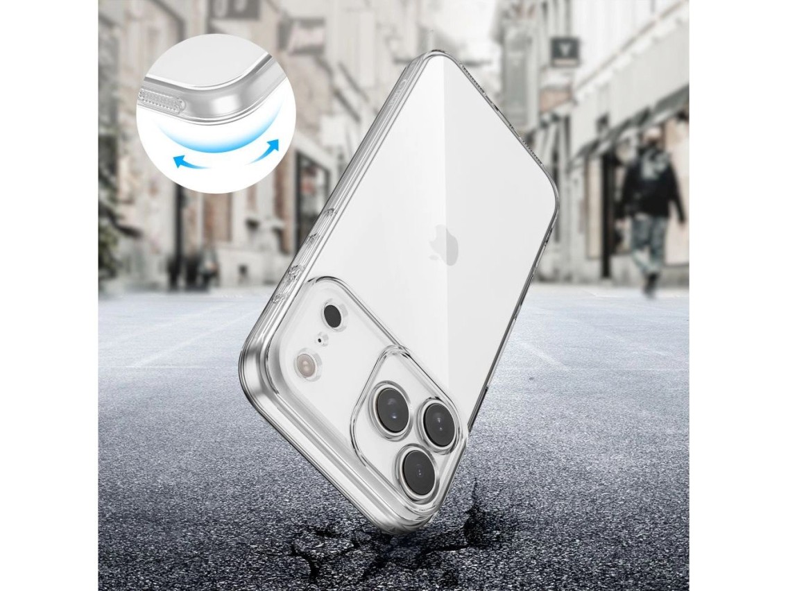 Funda Tech-Protect FlexAir para iPhone 17 Pro - Transparente