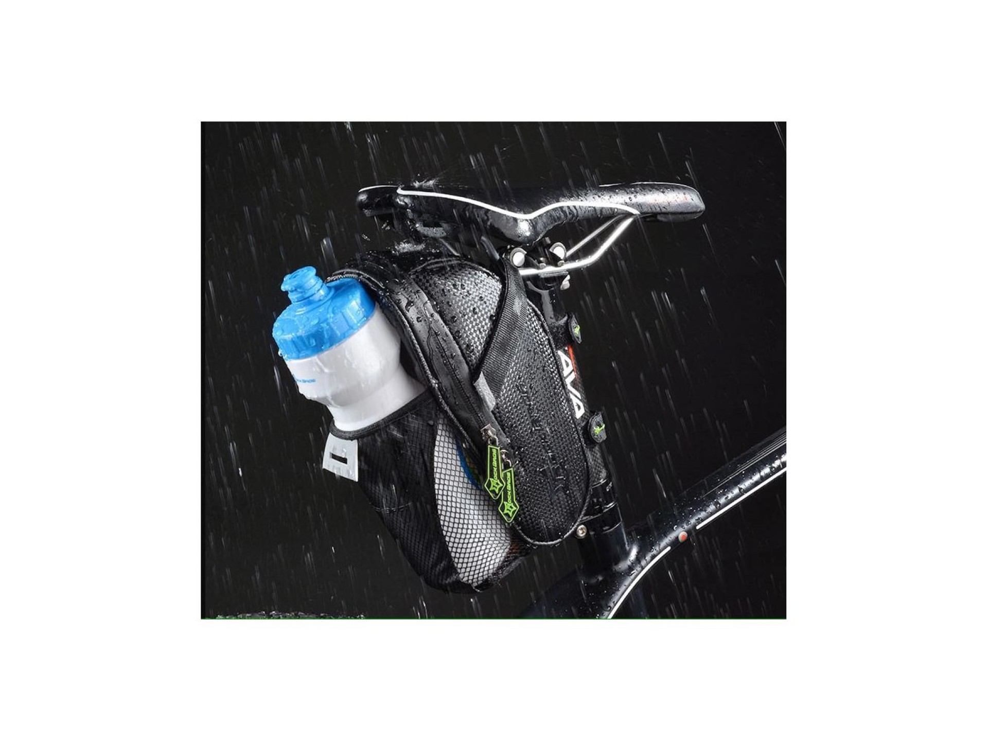 Rockbros C7-1 waterproof bicycle bag with saddle mounting 1.5l - black