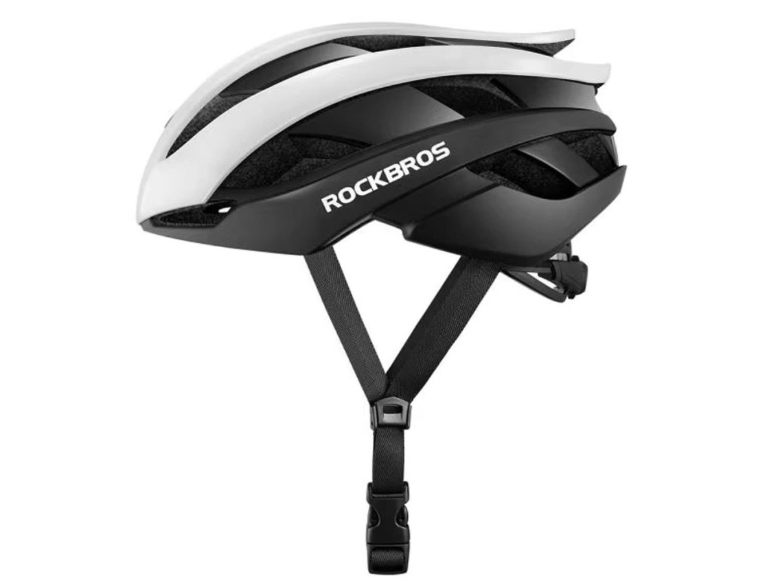 Rockbros 10110004001 bicycle helmet, size L - white and black