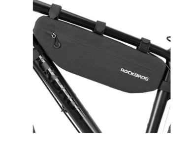 Bolsa de bicicleta Rockbros AS-043 com velcro 3l - preta