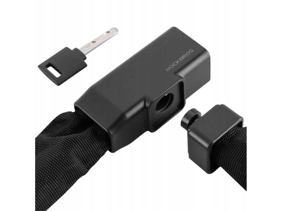Rockbros 32430708001 bicycle lock with key 0.97 m - black
