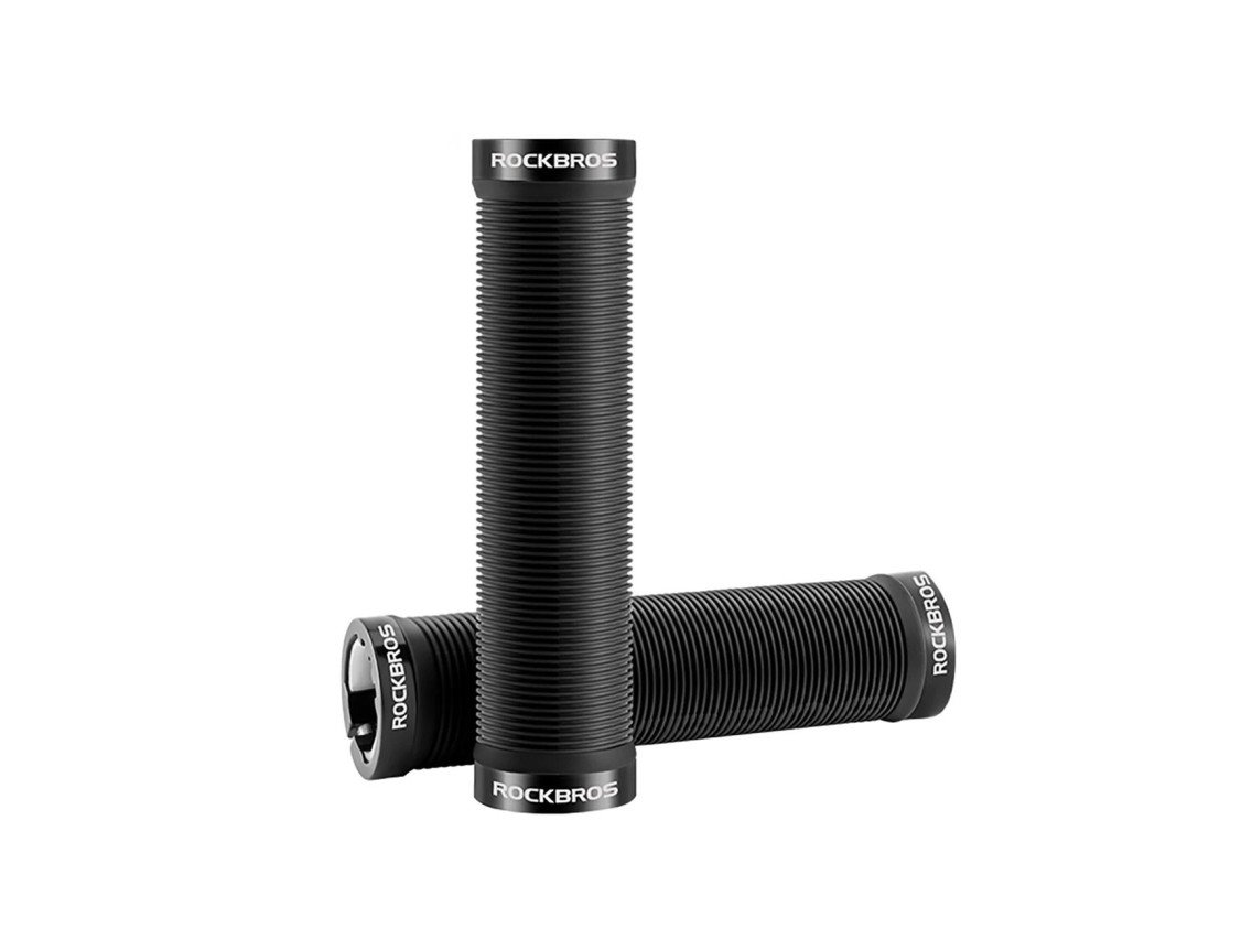 Rockbros Bike Grips Antiderrapantes Twist Grips - Preto