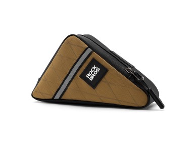 Bolsa para quadro de bicicleta Rockbros Triangle 0,3 l - Marrom