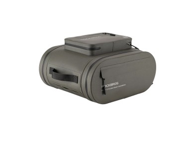 Alforje impermevel para bicicleta Rockbros, para porta-malas, capacidade 14 l - cinza
