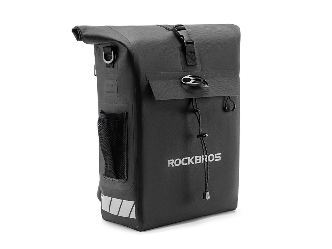 Rockbros Bolsa para Bicicleta com Funo de Mochila, Impermevel, com Fixao para Capacete 18L - Pr