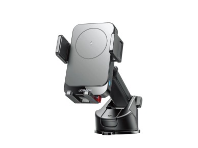 Joyroom JR-ZS241S car mount with inductive charger for dashboard - black