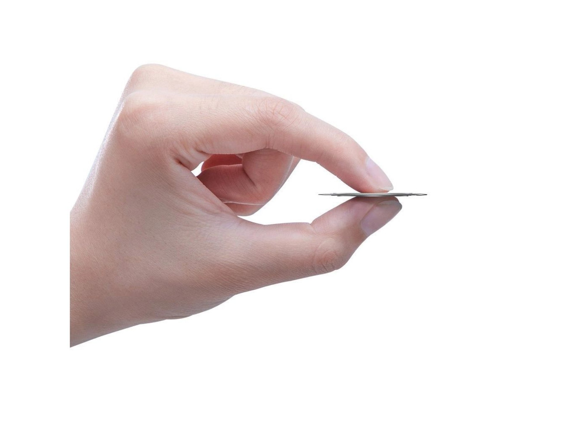 Suporte de telefone autoadesivo ultrafino Baseus, prata (SUYB-0S)