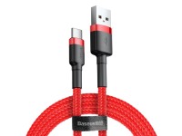 Baseus Cafule Cable durable nylon cable USB / USB-C QC3.0 2A 2M red (CATKLF-C09)