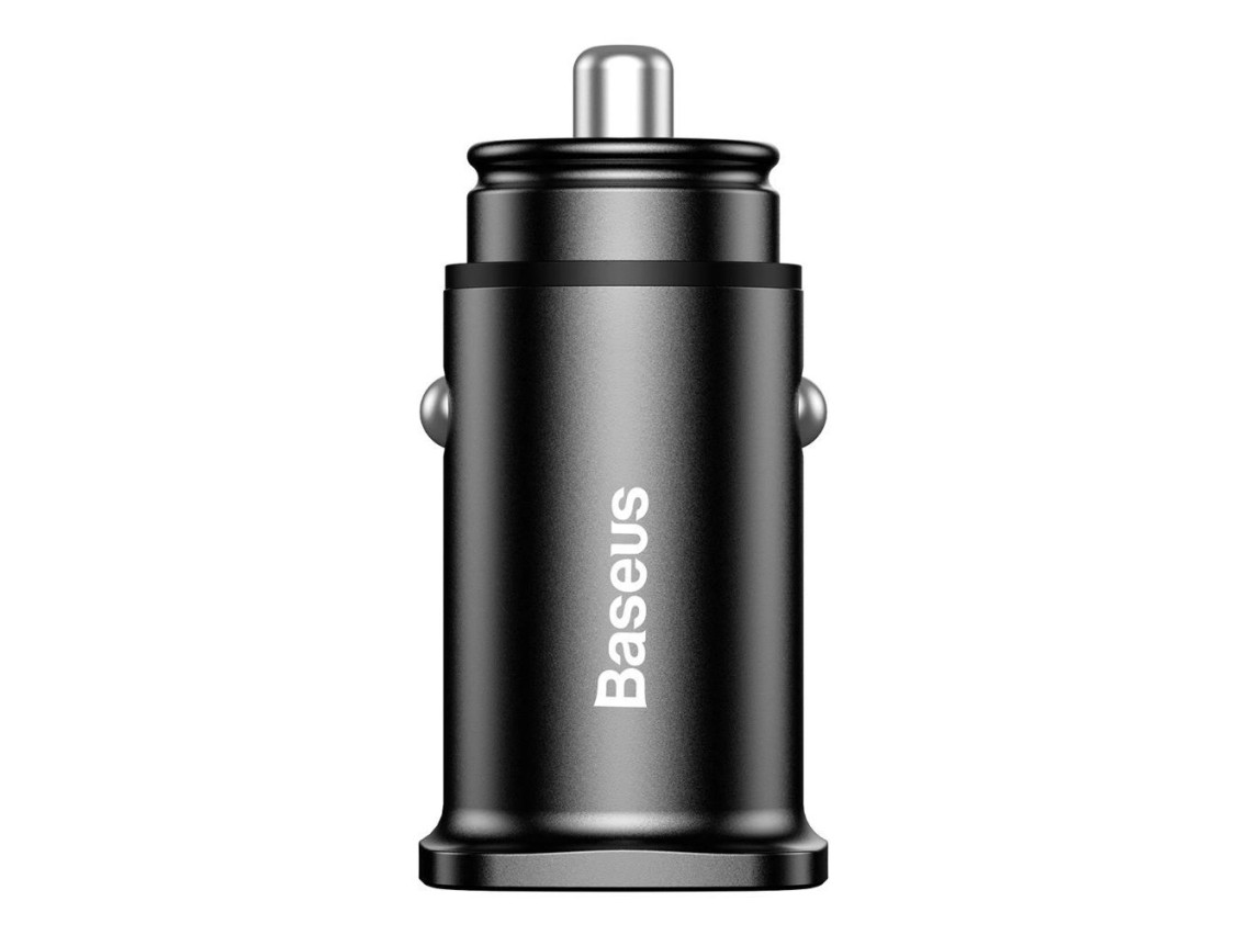Carregador de carro inteligente Baseus Square 2x USB QC3.0 Quick Charge 3.0 SCP AFC 30W preto (CCALL