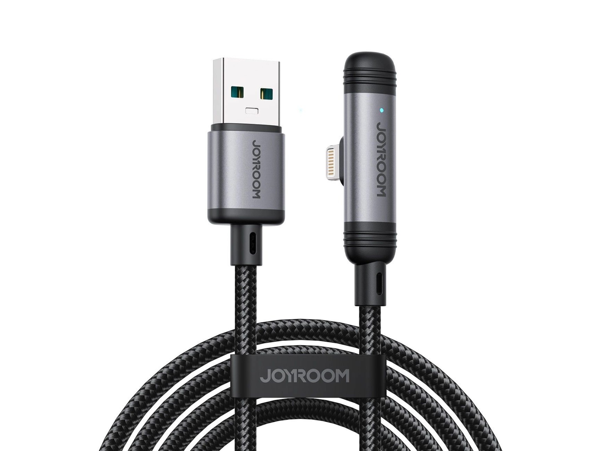 Joyroom S-A56 EnjoyX Series 90° USB-A - Lightning 3A cable 1.2m - black