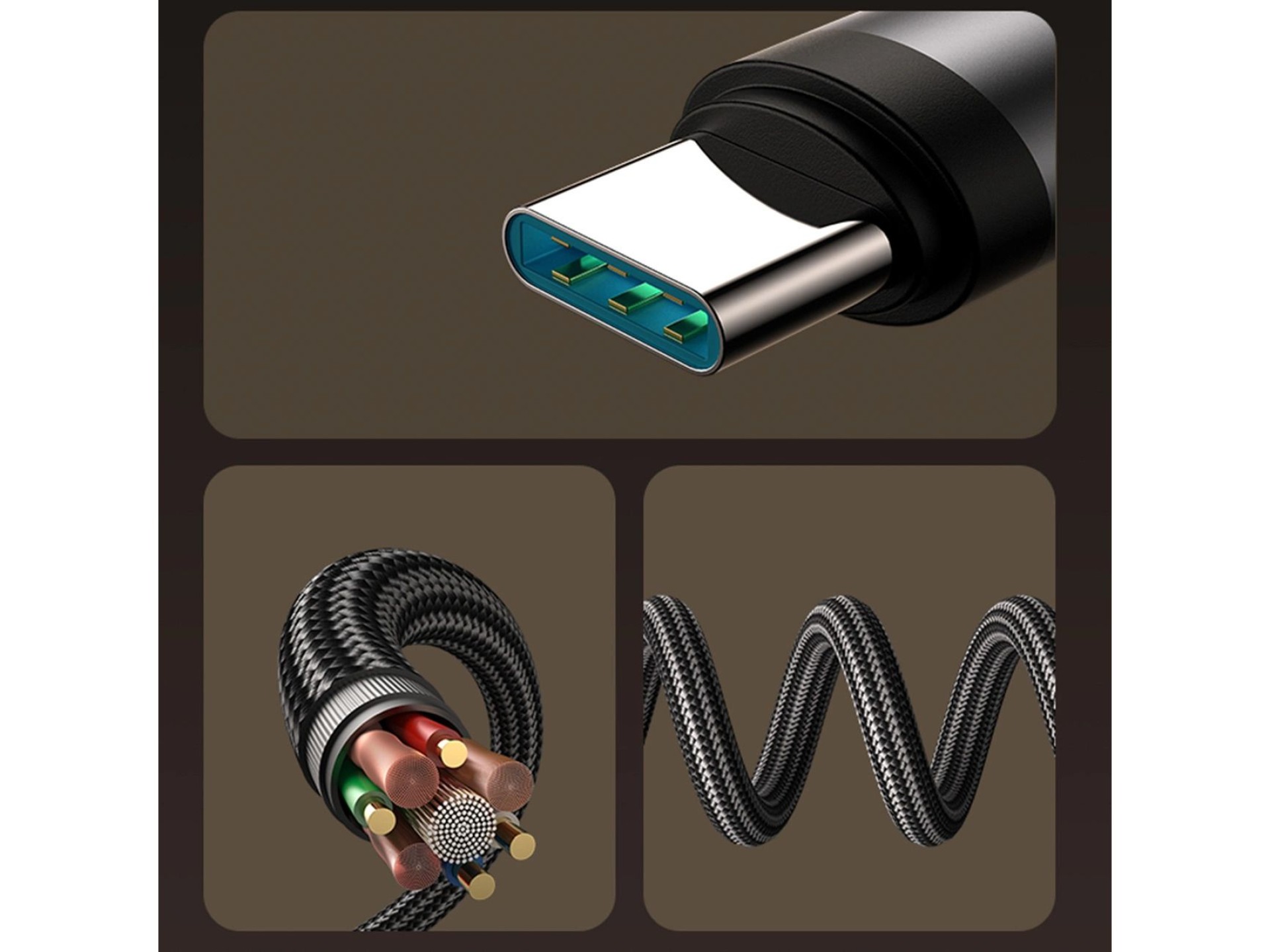 Cable USB-C Joyroom S-A56 EnjoyX Series 90° - USB-C 60 W 1,2 m - negro