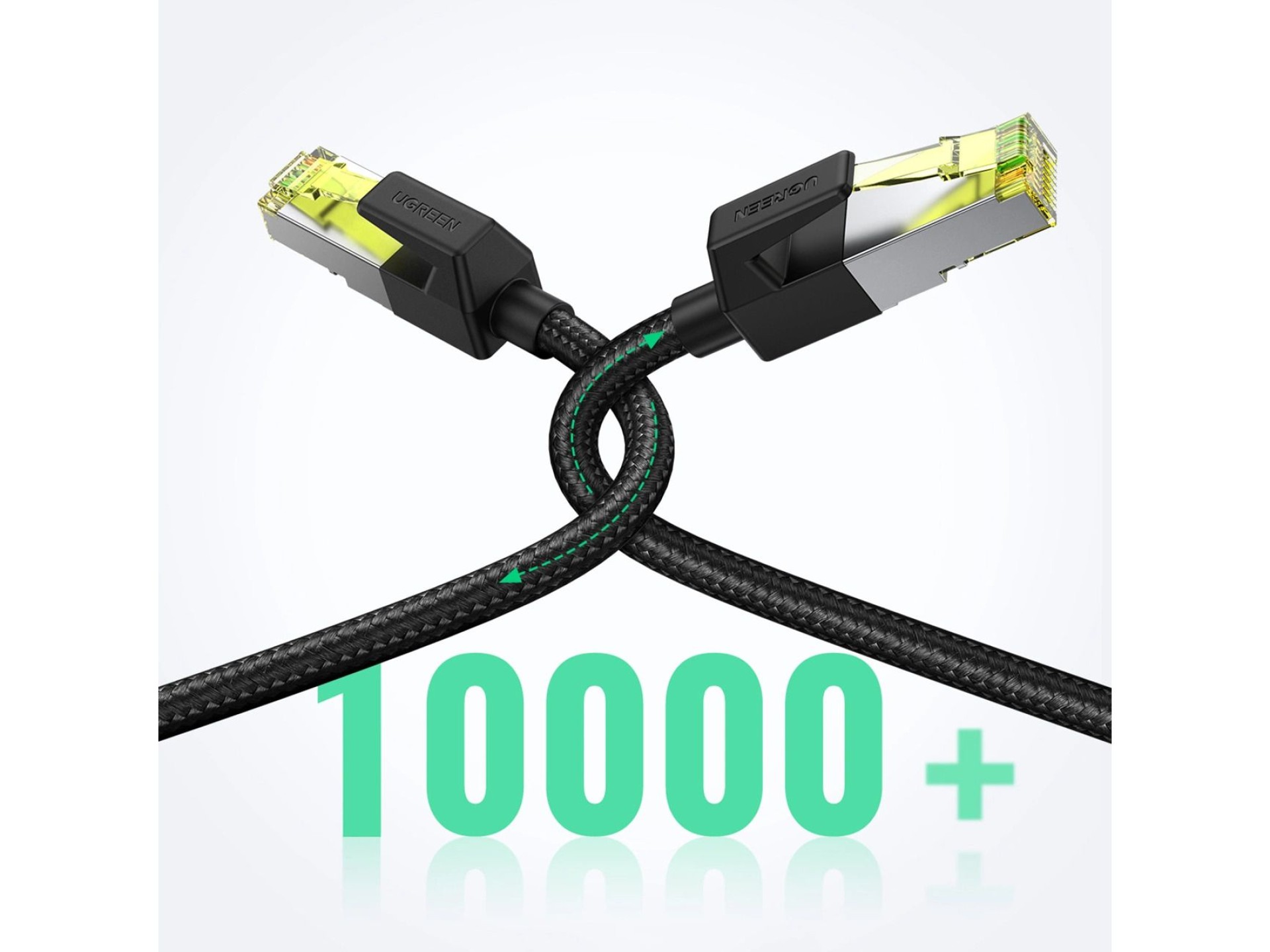 Ugreen NW150 80425 Ethernet RJ45 Cat 7 10Gbps Cable 5m - Black