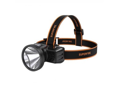 Lanterna de cabea Superfire HL51  160lm, micro-USB, 4 modos, 300m
