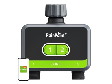 RainPoint 2-zone irrigation controller with app