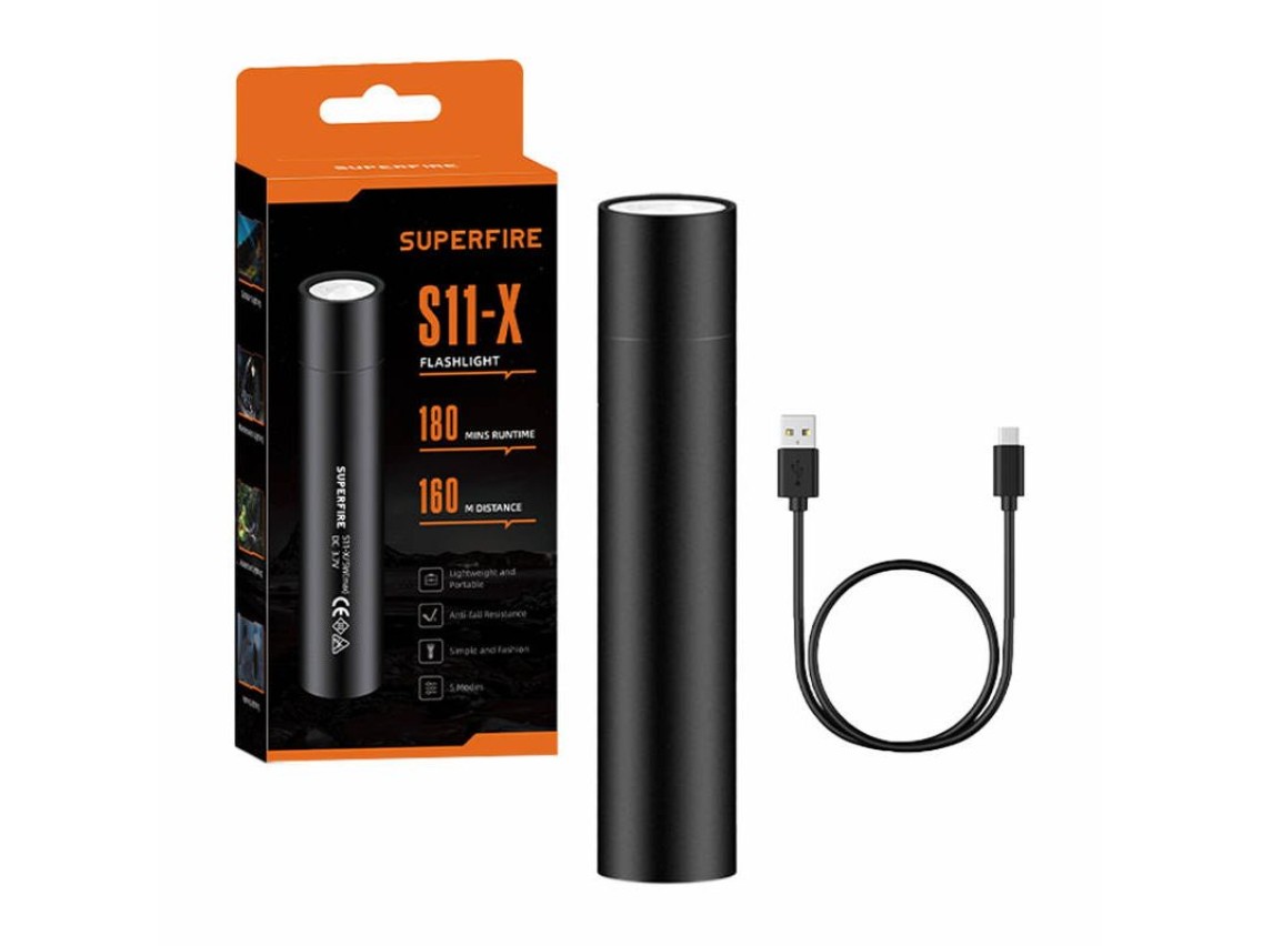 Linterna Superfire S11-X  700lm, USB, 5 modos