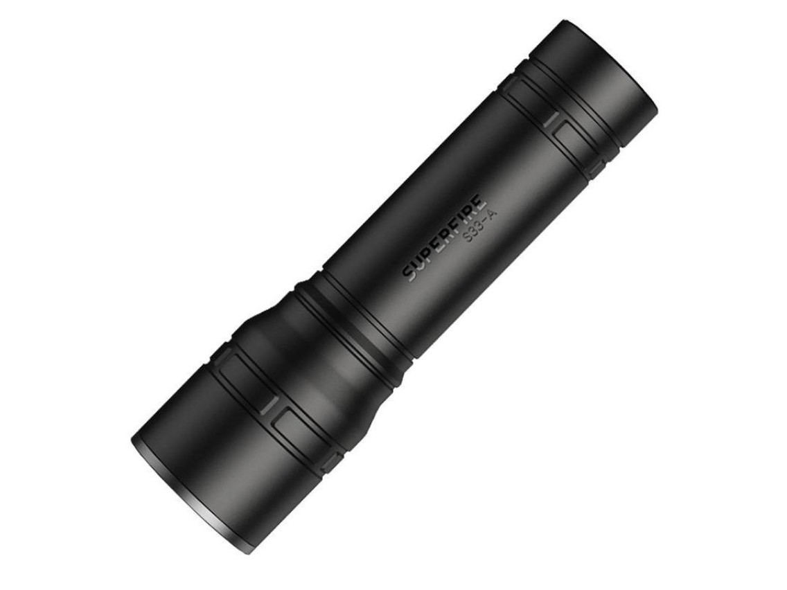 Linterna Superfire S33-A  USB, negra, 4 modos