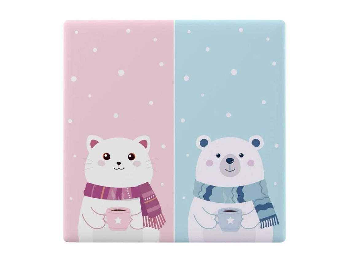 Capa decorativa / tampa para interruptor de toque T5 SONOFF Cartoon 2C